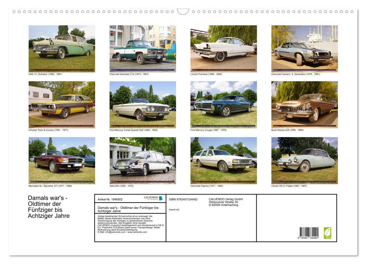 Bild: 9783457334492 | Damals war's - Oldtimer der Fünfziger bis Achtziger Jahre...