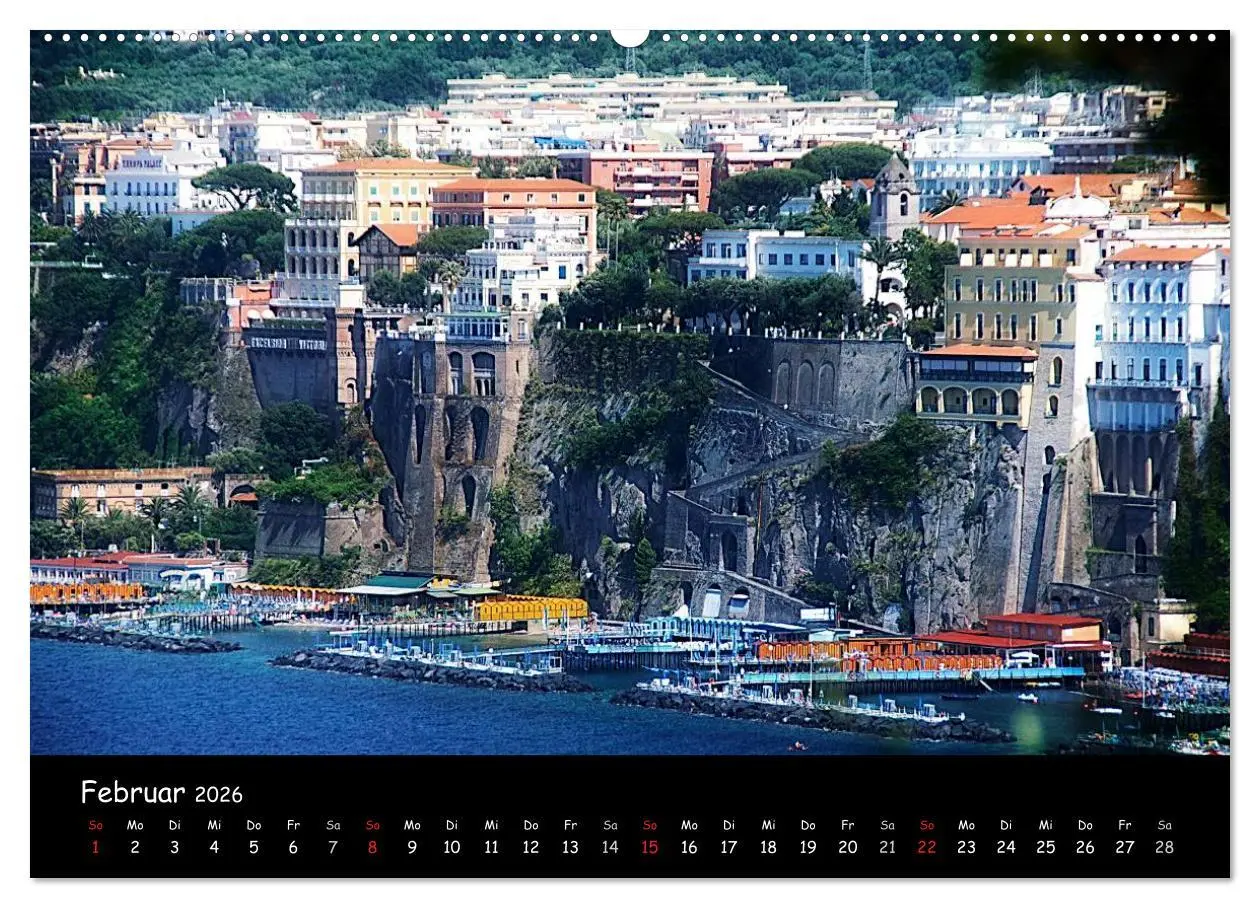 Bild: 9783516114492 | Amalfiküste 2026 (Wandkalender 2026 DIN A2 quer), CALVENDO...