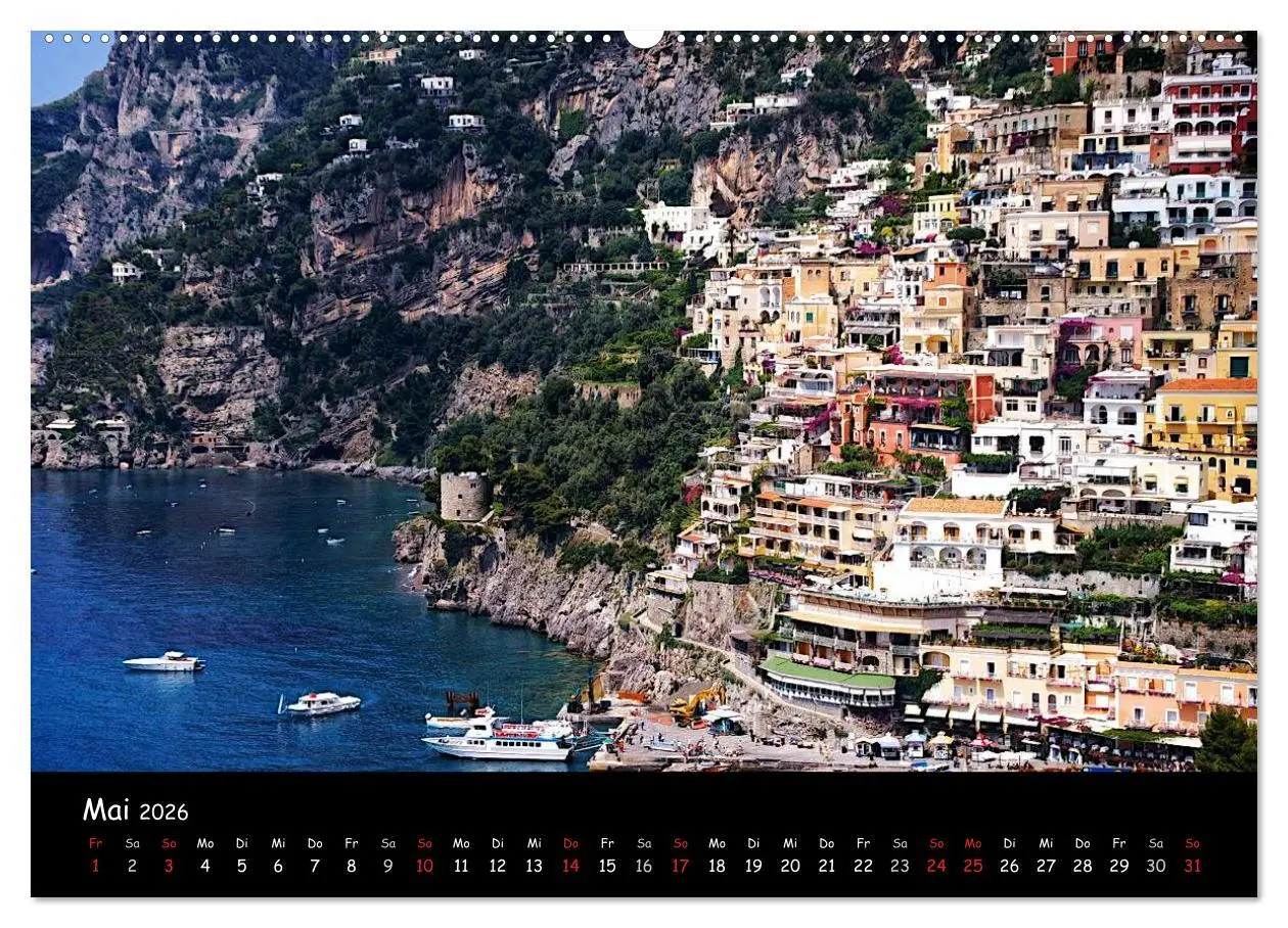 Bild: 9783516114492 | Amalfiküste 2026 (Wandkalender 2026 DIN A2 quer), CALVENDO...
