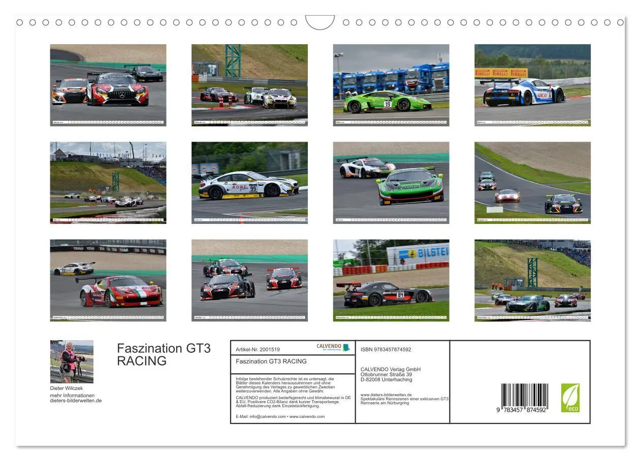 Bild: 9783457874592 | Faszination GT3 RACING (Wandkalender 2026 DIN A3 quer), CALVENDO...