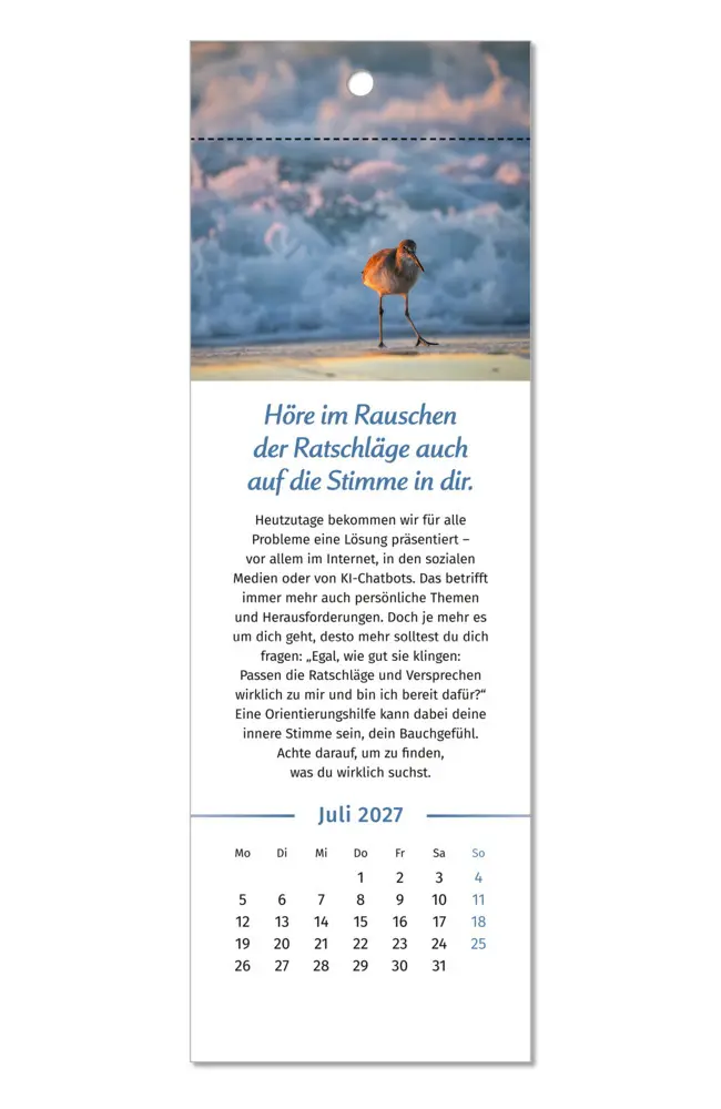 Bild: 9783910294592 | Der Lebensfreude-Lesezeichenkalender 2027 | Doris Wolf (u. a.) | 13 S.