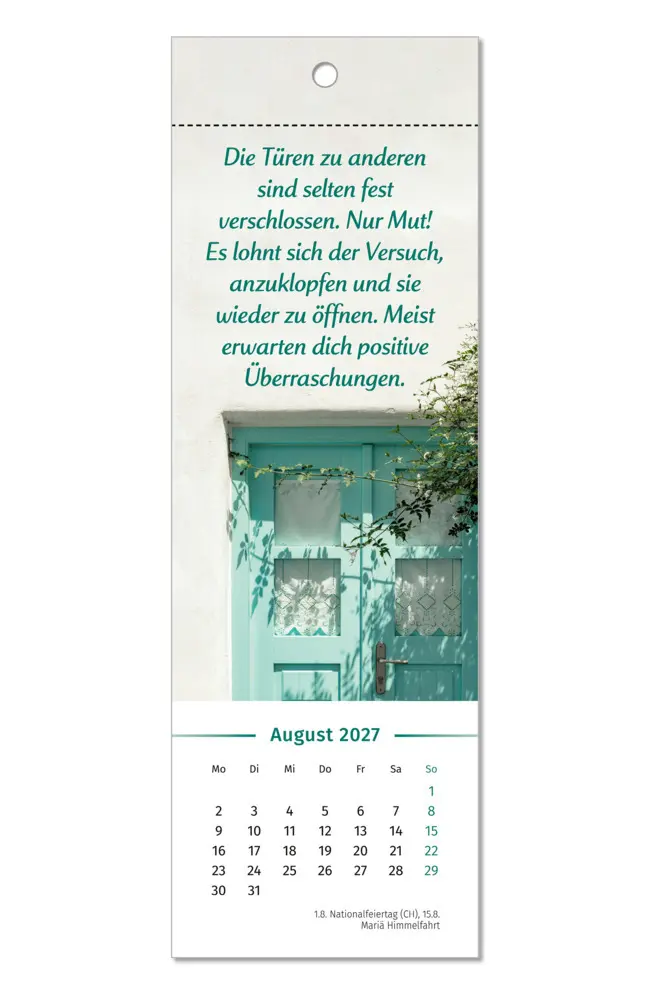 Bild: 9783910294592 | Der Lebensfreude-Lesezeichenkalender 2027 | Doris Wolf (u. a.) | 13 S.