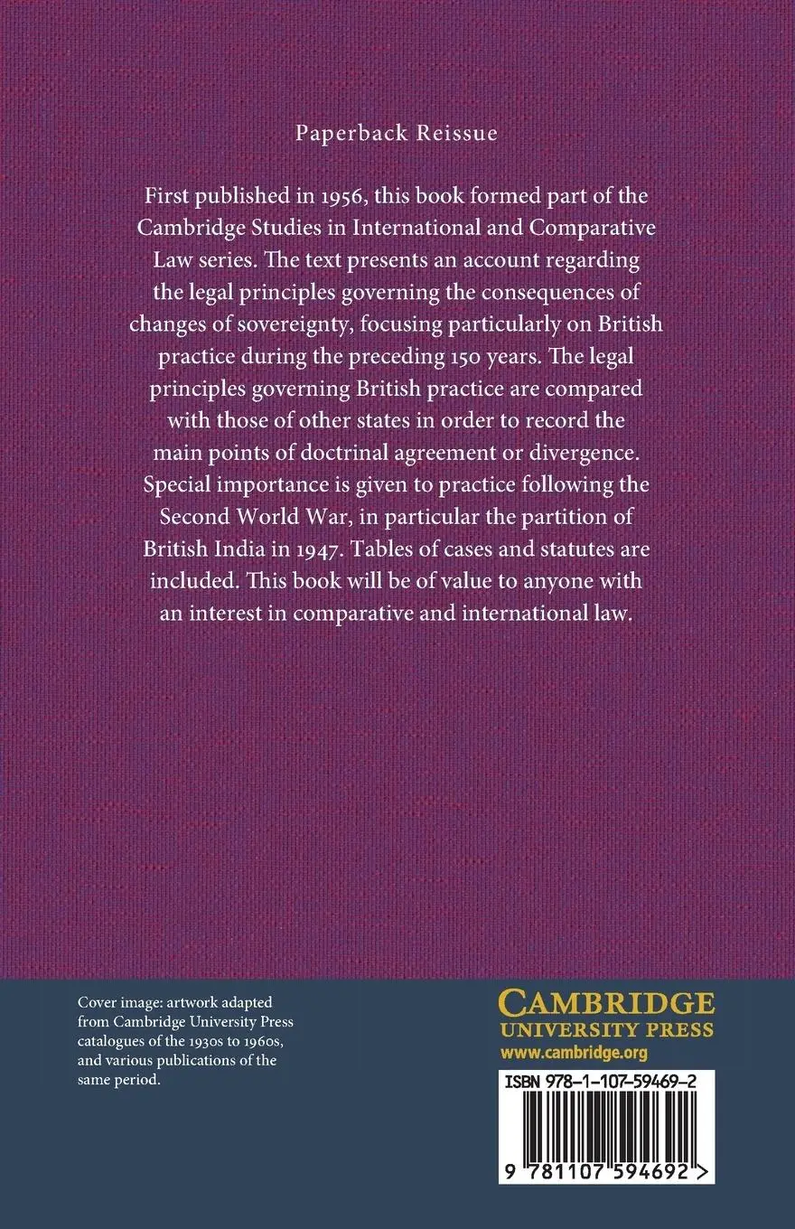 Rückseite: 9781107594692 | The Law of State Succession | D. P. O' Connell | Taschenbuch | 2015