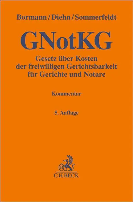 Cover: 9783406824692 | Gesetz über Kosten der freiwilligen Gerichtsbarkeit für Gerichte...