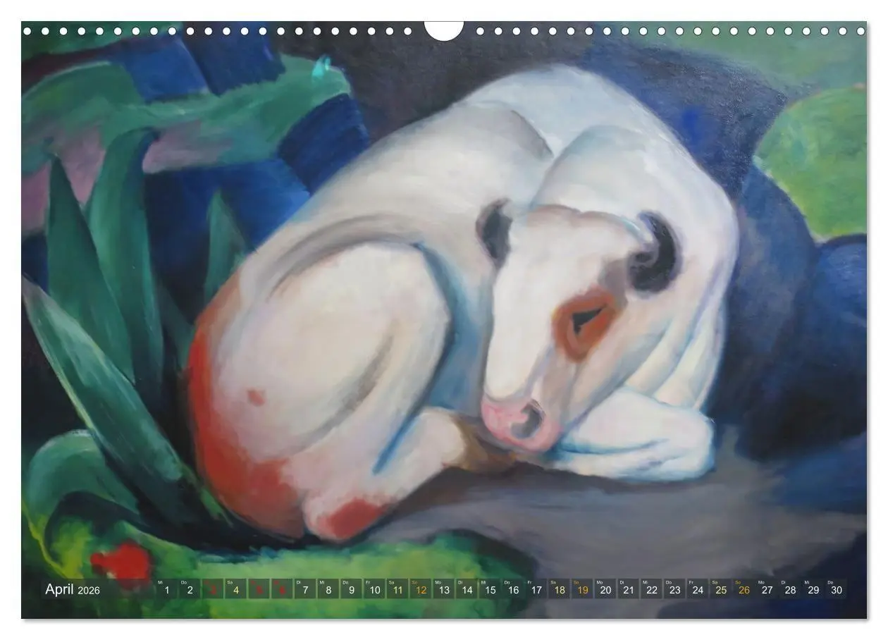 Bild: 9783516714692 | Expressionistische Tierwelten (Wandkalender 2026 DIN A3 quer),...