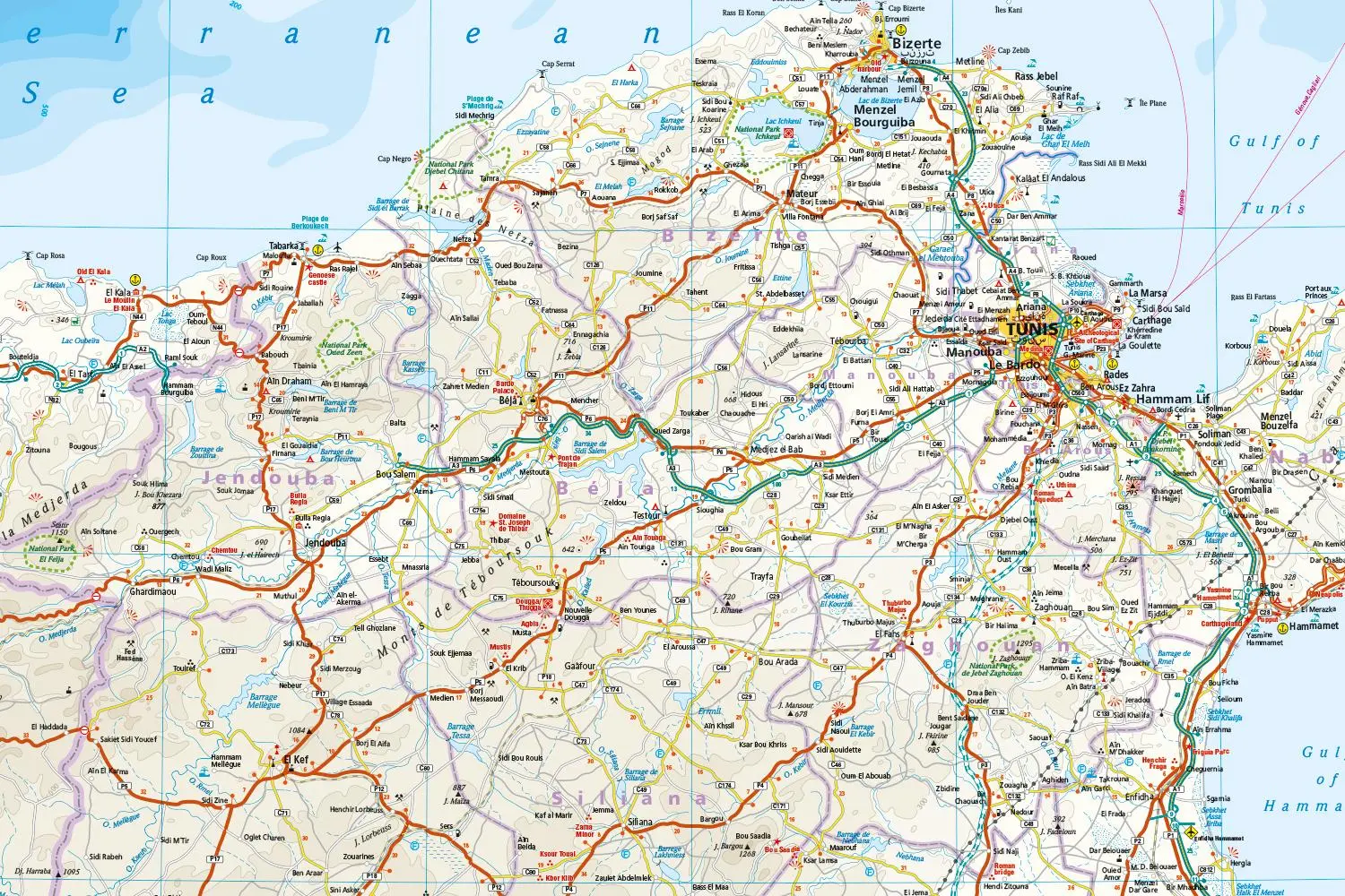 Bild: 9783831774692 | Reise Know-How Landkarte Tunesien / Tunisia (1:600.000) | (Land-)Karte