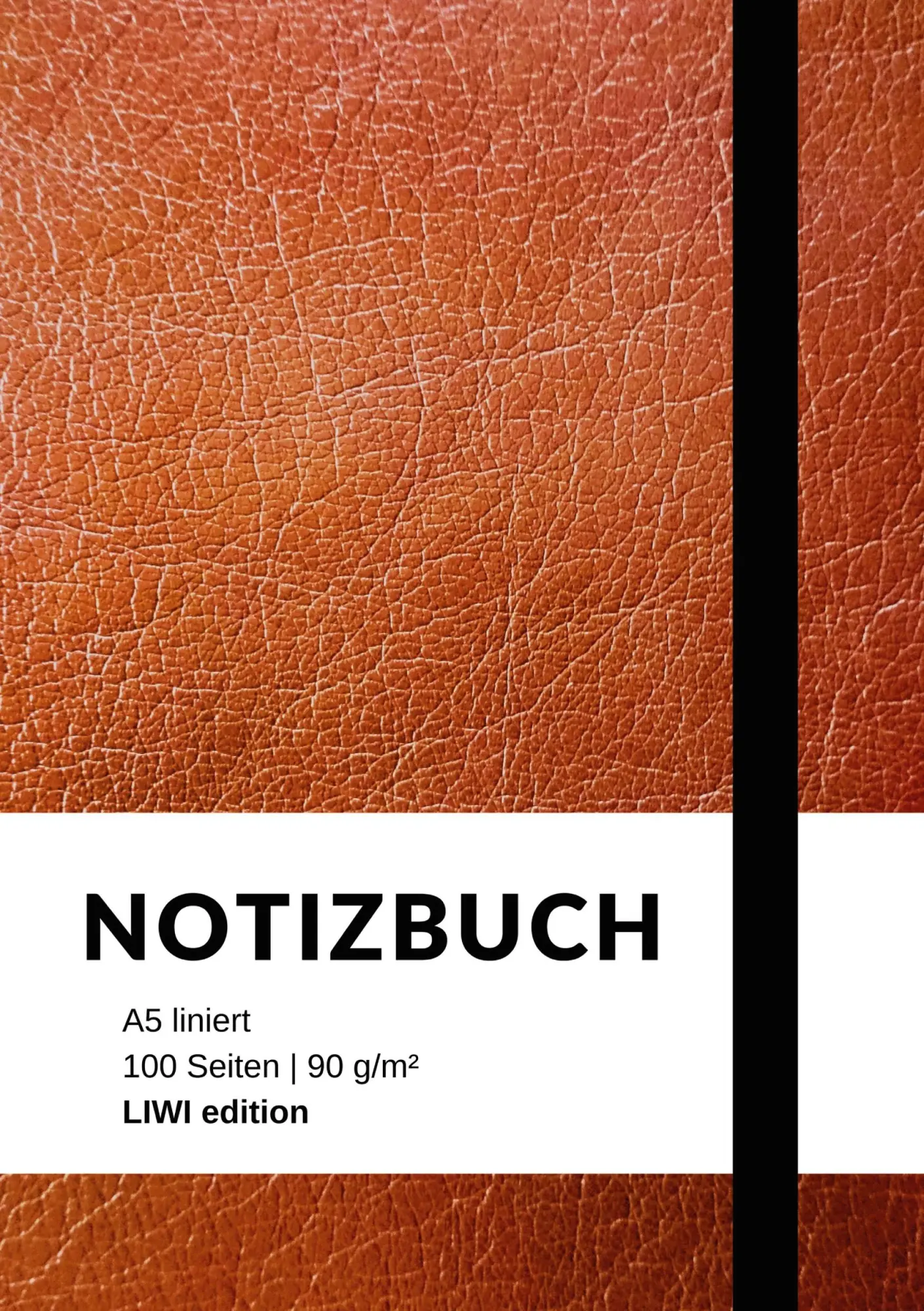 Cover: 9783965424692 | Notizbuch A5 liniert - 100 Seiten 90g/m² - Soft Cover braun - FSC...