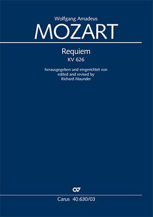 Cover: 9790007074692 | Requiem (Klavierauszug) | (Fassung Maunder) KV 626,1791 | Mozart