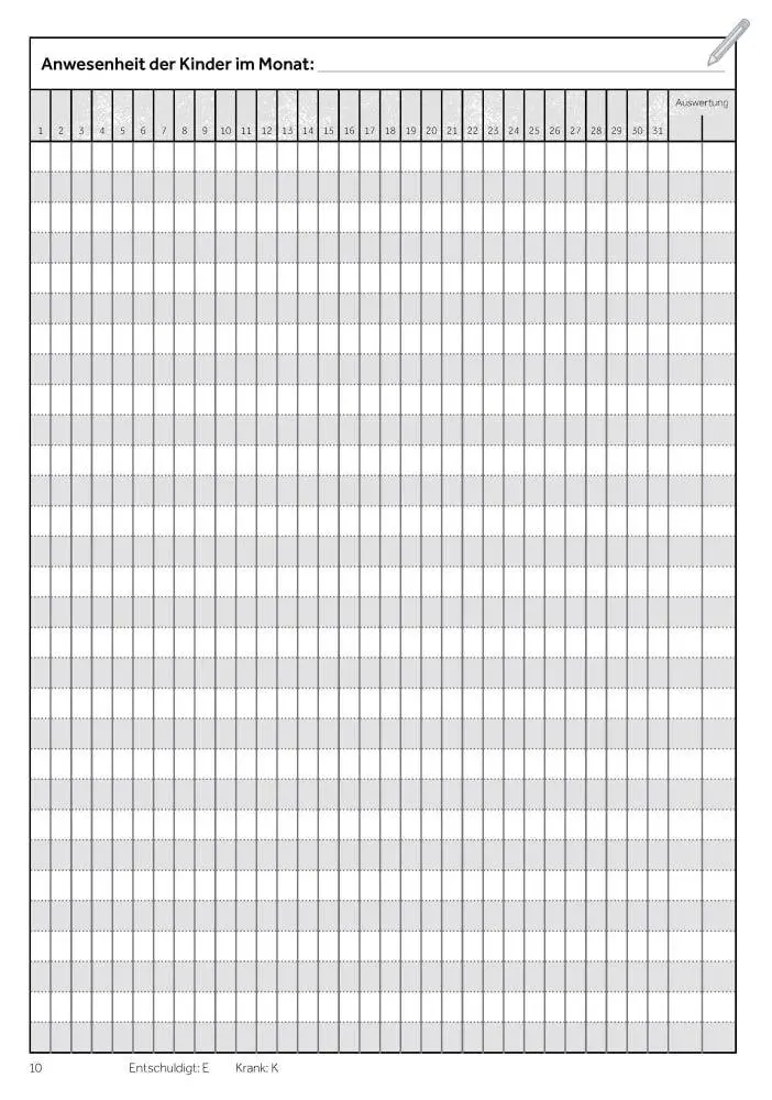 Bild: 4260694924792 | Das Kita-Gruppentagebuch (DIN A 4, Variante "Grün") | Broschüre | 2026
