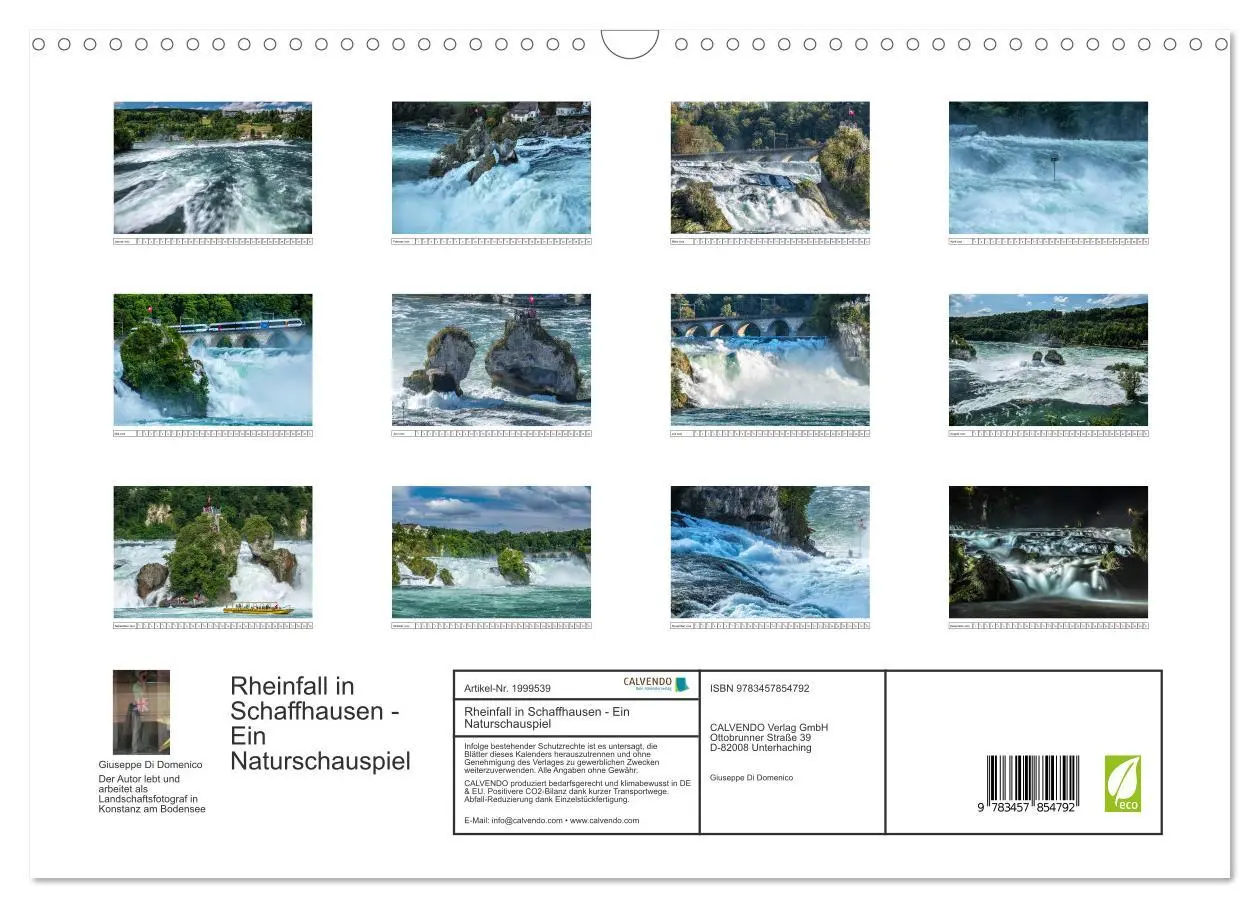 Bild: 9783457854792 | Rheinfall in Schaffhausen - Ein Naturschauspiel (Wandkalender 2026...