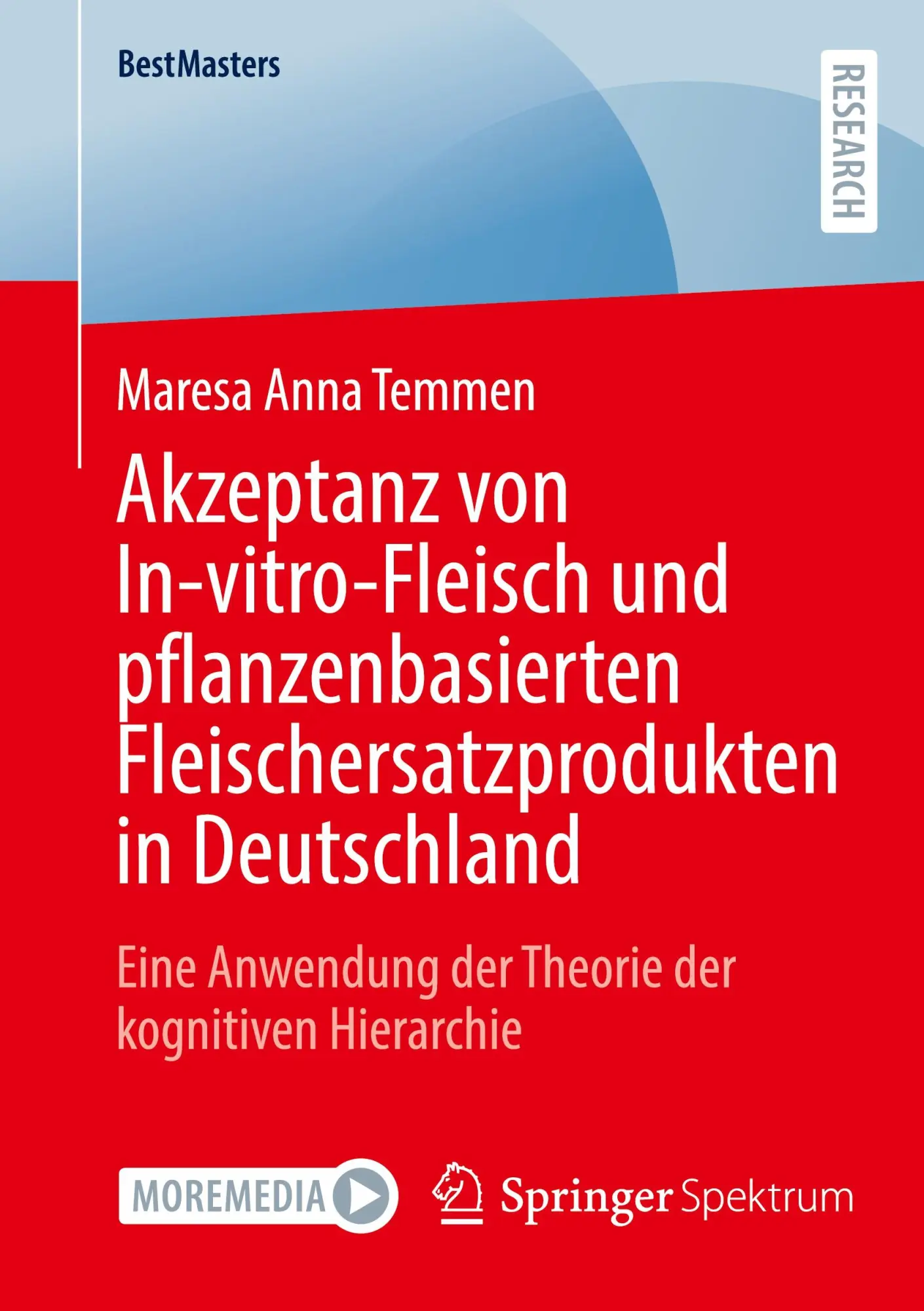 Cover: 9783658374792 | Akzeptanz von In-vitro-Fleisch und pflanzenbasierten...