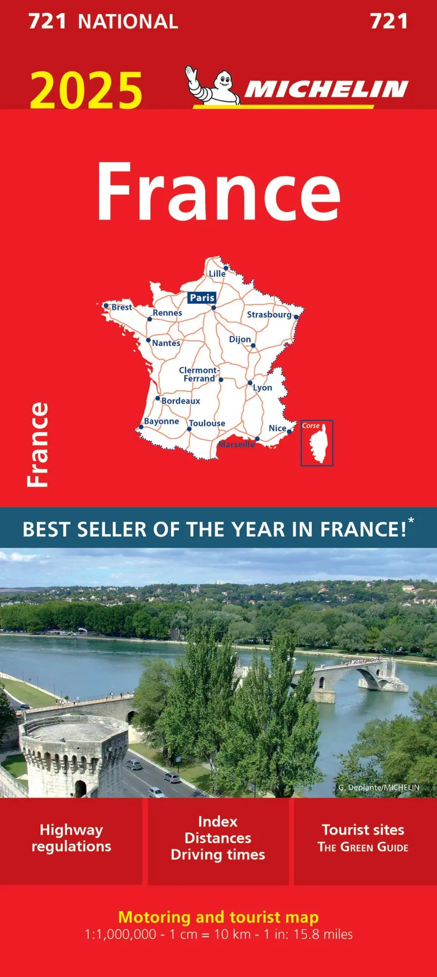Cover: 9782067264892 | France 2025 - Michelin National Map 721 | Map | Michelin | Englisch