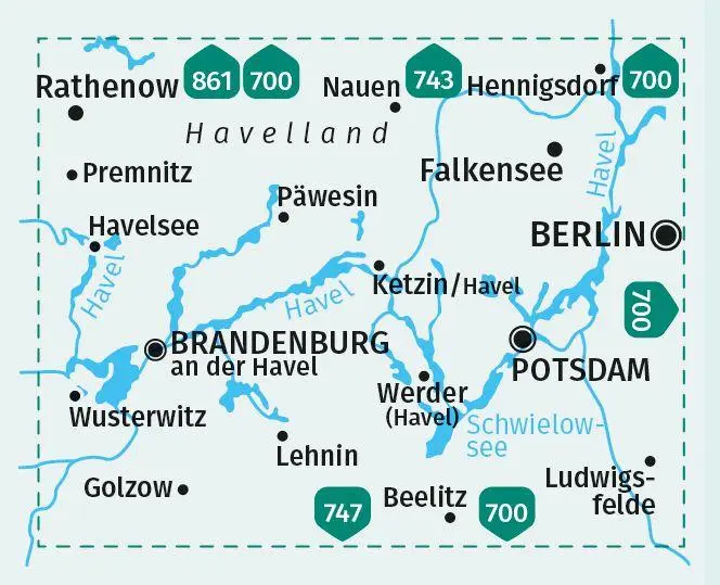 Bild: 9783991214892 | KOMPASS Wanderkarte 745 Havelland 1:50.000 | (Land-)Karte | 2 S.