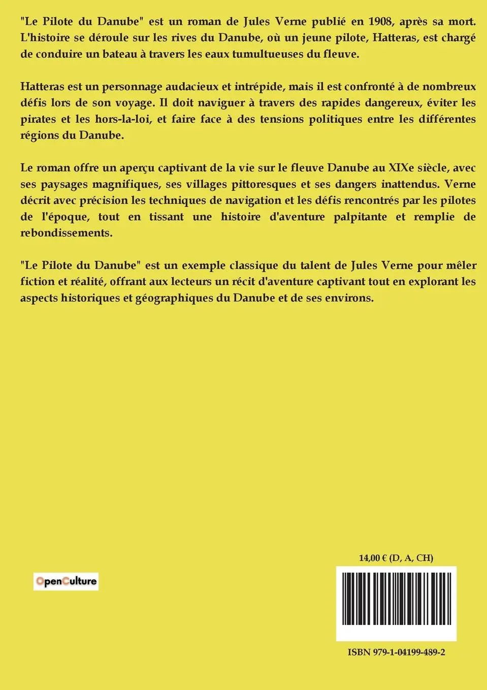 Rückseite: 9791041994892 | Le pilote du Danube | Jules Verne | Taschenbuch | Französisch | 2024