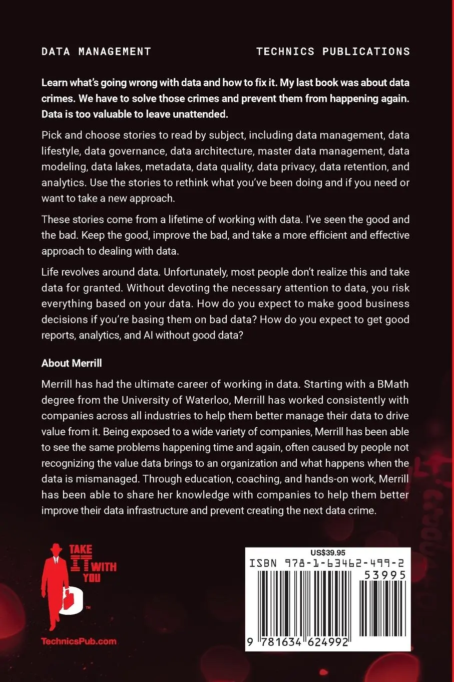 Rückseite: 9781634624992 | Stop the Data Madness! Lessons from a Lifetime in Data Management.