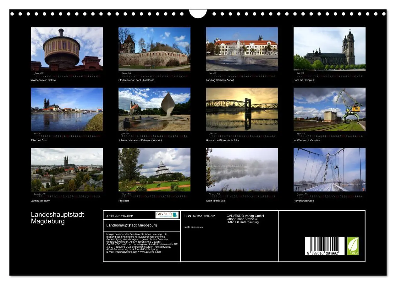 Bild: 9783516094992 | Landeshauptstadt Magdeburg (Wandkalender 2026 DIN A3 quer),...