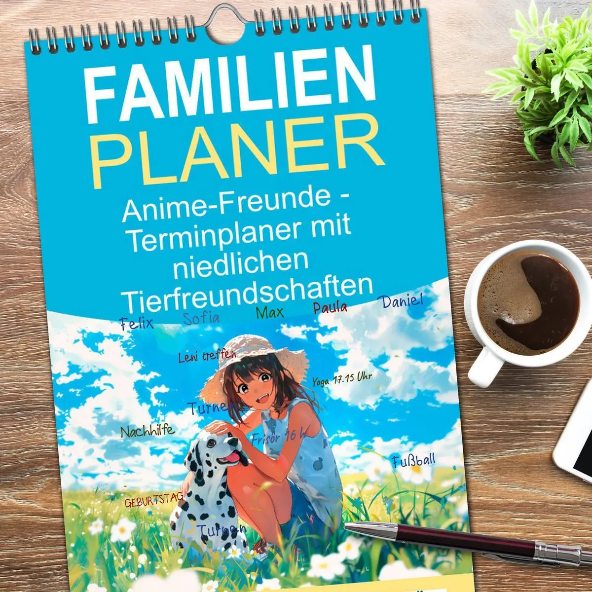 Bild: 9783516614992 | Familienplaner 2026 - Anime-Freunde - Terminplaner mit niedlichen...