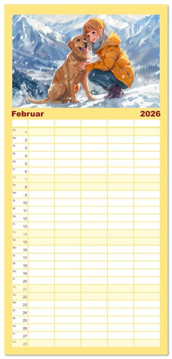 Bild: 9783516614992 | Familienplaner 2026 - Anime-Freunde - Terminplaner mit niedlichen...