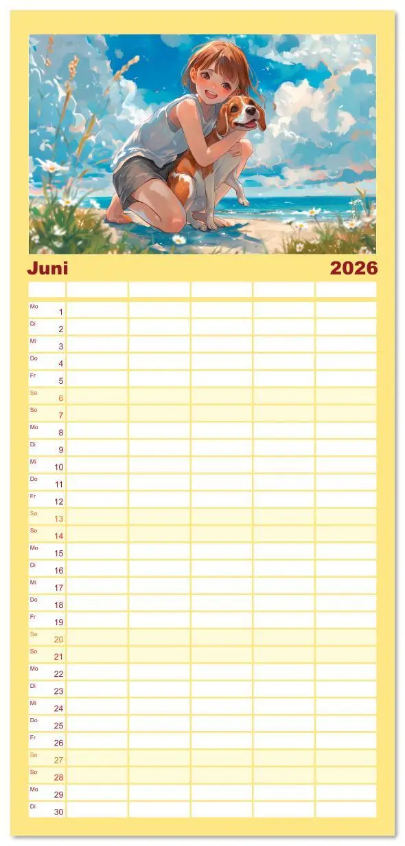 Bild: 9783516614992 | Familienplaner 2026 - Anime-Freunde - Terminplaner mit niedlichen...