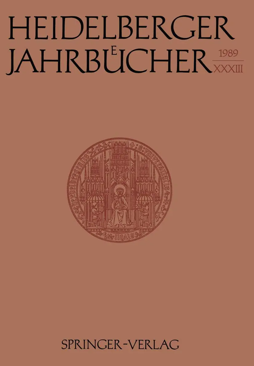 Cover: 9783540514992 | Heidelberger Jahrbücher | Kenneth A. Loparo | Taschenbuch | viii