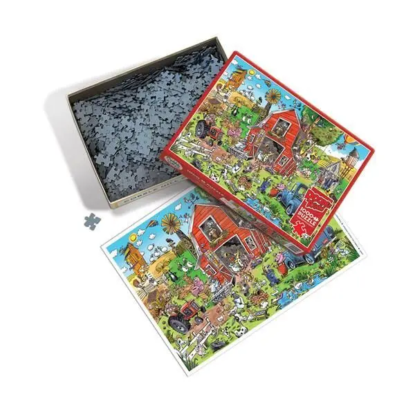 Bild: 625012445092 | Cobble Hill Verrückter Bauernhof 1000 Teile | Spiel | In Spielebox