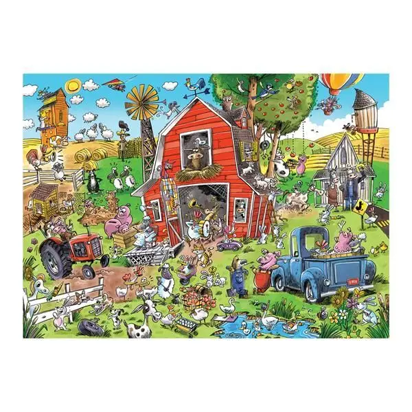 Bild: 625012445092 | Cobble Hill Verrückter Bauernhof 1000 Teile | Spiel | In Spielebox