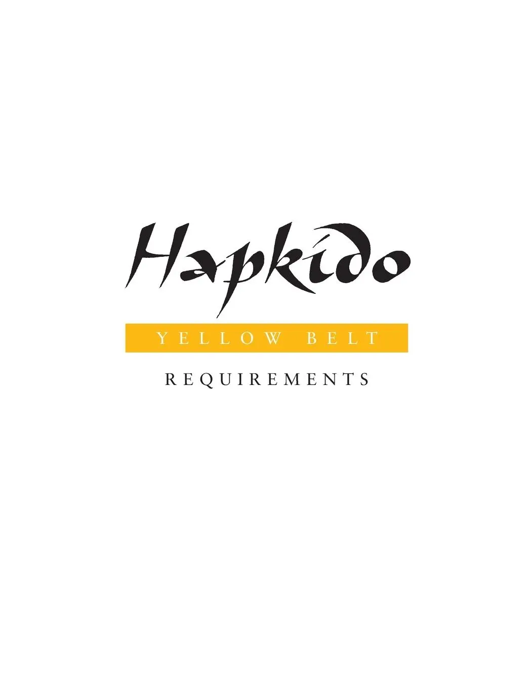 Cover: 9781953225092 | Hapkido | Yellow Belt Requirements | Marc Tedeschi | Taschenbuch