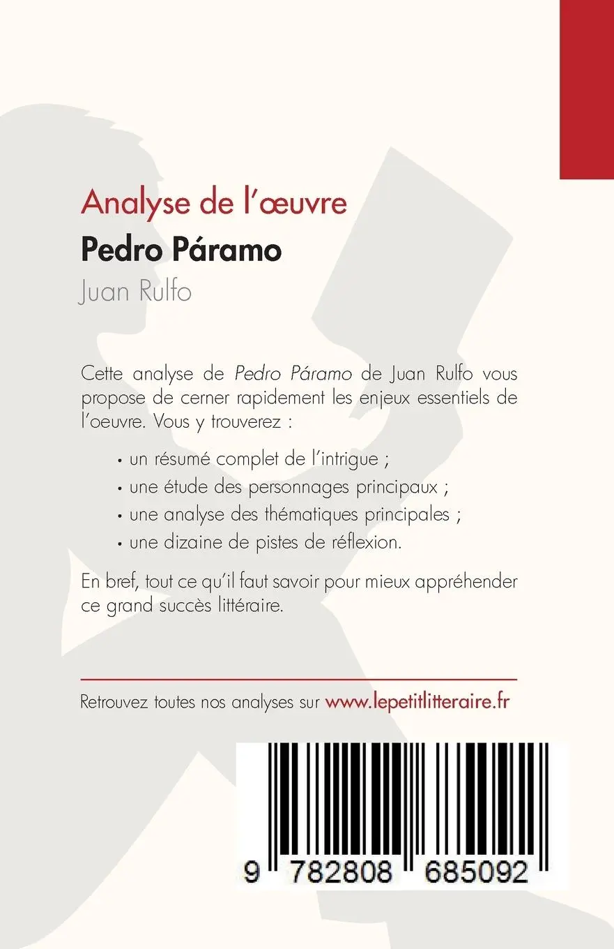 Rückseite: 9782808685092 | Pedro Páramo de Juan Rulfo (Analyse de l'¿uvre) | Natalia Torres Behar