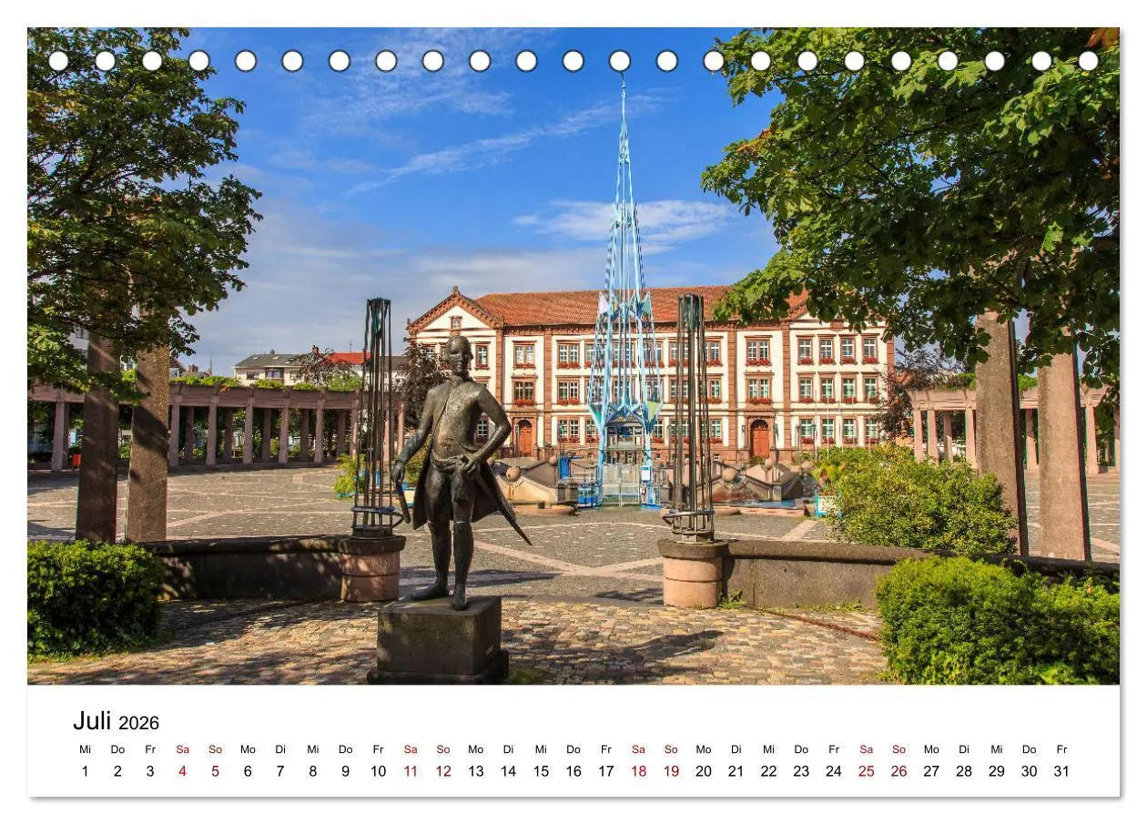 Bild: 9783457895092 | Pirmasens (Tischkalender 2026 DIN A5 quer), CALVENDO Monatskalender