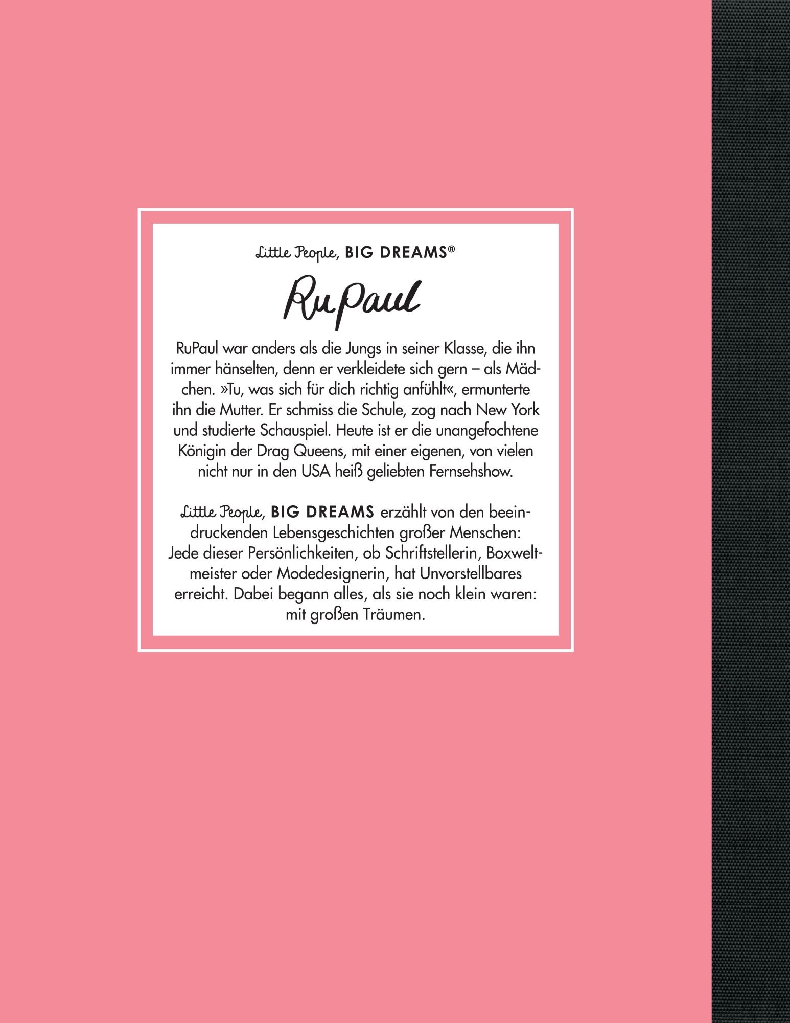 Rückseite: 9783458645092 | RuPaul | María Isabel Sánchez Vegara | Buch | 32 S. | Deutsch | 2025