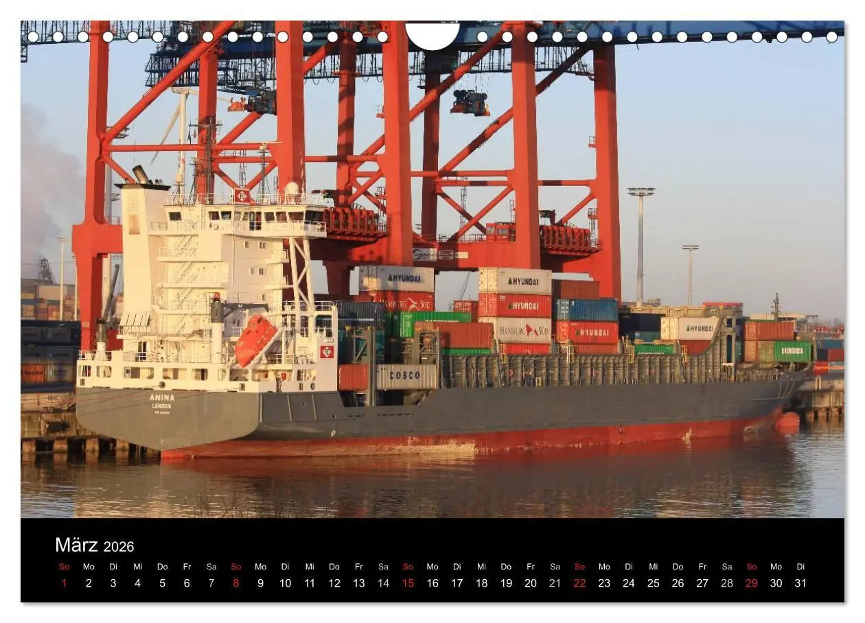 Bild: 9783516125092 | Schiffe im Hamburger Hafen (Wandkalender 2026 DIN A4 quer),...