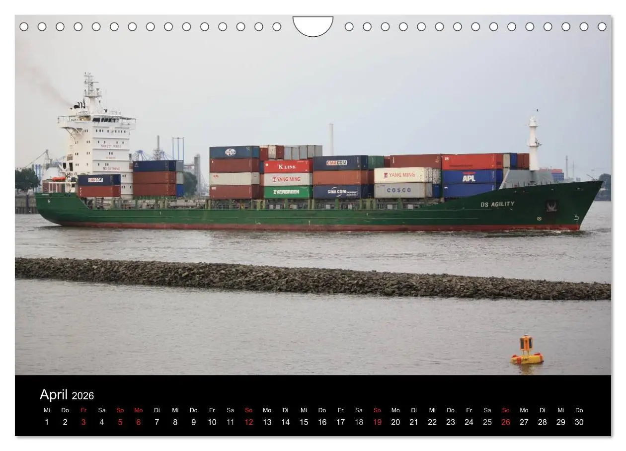 Bild: 9783516125092 | Schiffe im Hamburger Hafen (Wandkalender 2026 DIN A4 quer),...