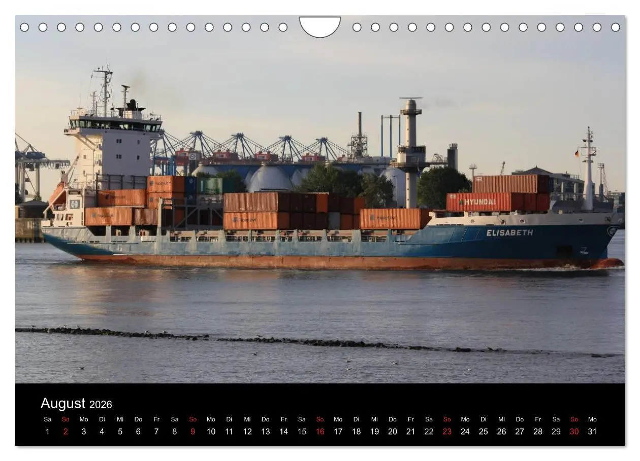 Bild: 9783516125092 | Schiffe im Hamburger Hafen (Wandkalender 2026 DIN A4 quer),...