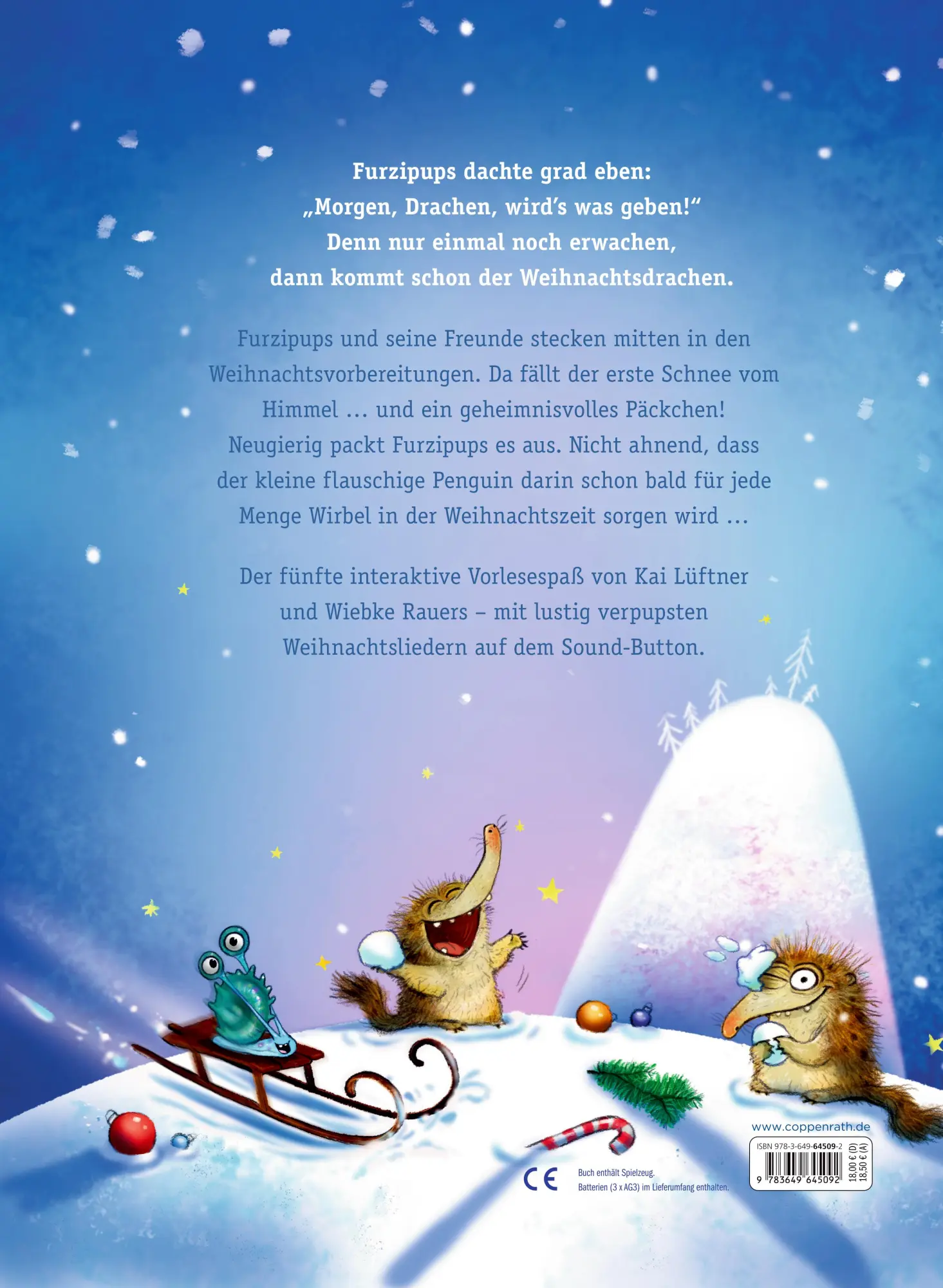 Rückseite: 9783649645092 | Furzipups - Oh, du furzige Weihnachtszeit! (Bd. 5) | Kai Lüftner