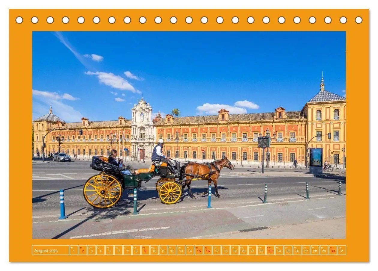 Bild: 9783516665192 | Ein Herz für Sevilla (Tischkalender 2026 DIN A5 quer), CALVENDO...