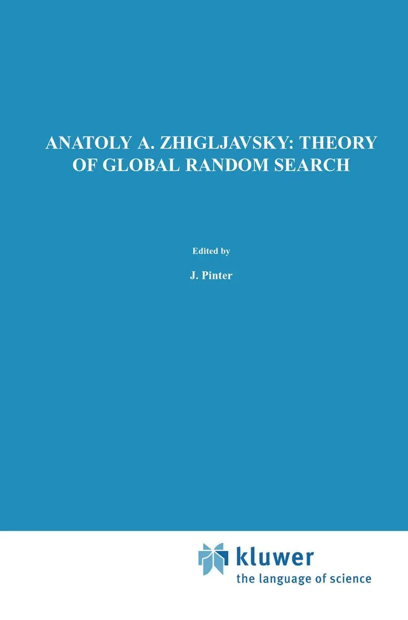 Cover: 9789401055192 | Theory of Global Random Search | Anatoly A. Zhigljavsky | Taschenbuch