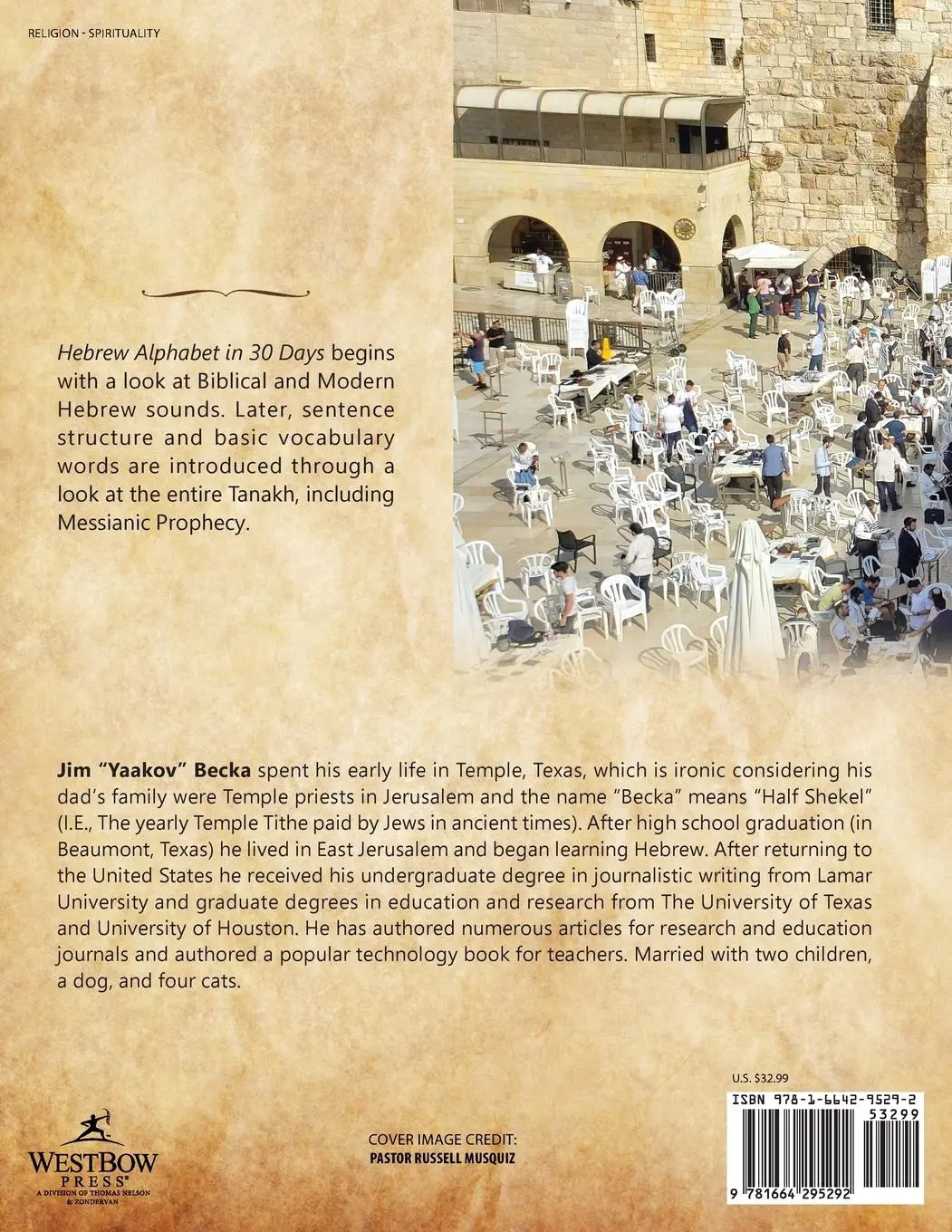 Rückseite: 9781664295292 | Hebrew Alphabet in 30 Days | The sacred language of Jews, Christians