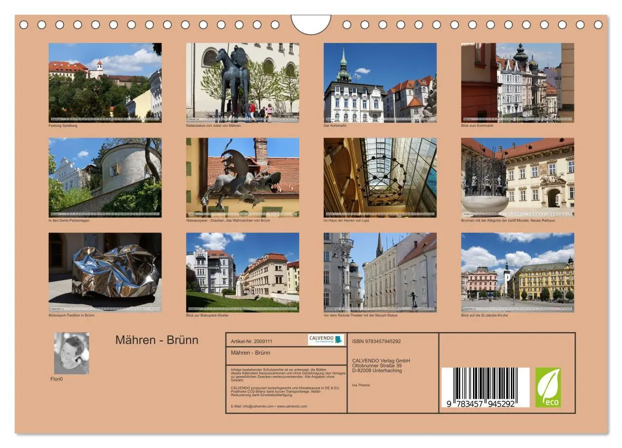 Bild: 9783457945292 | Mähren - Brünn (Wandkalender 2026 DIN A4 quer), CALVENDO...