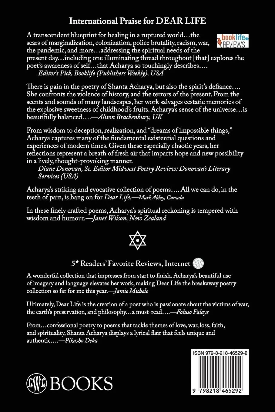 Rückseite: 9798218465292 | Dear Life | Shanta Acharya | Taschenbuch | Englisch | 2025 | LWL Books