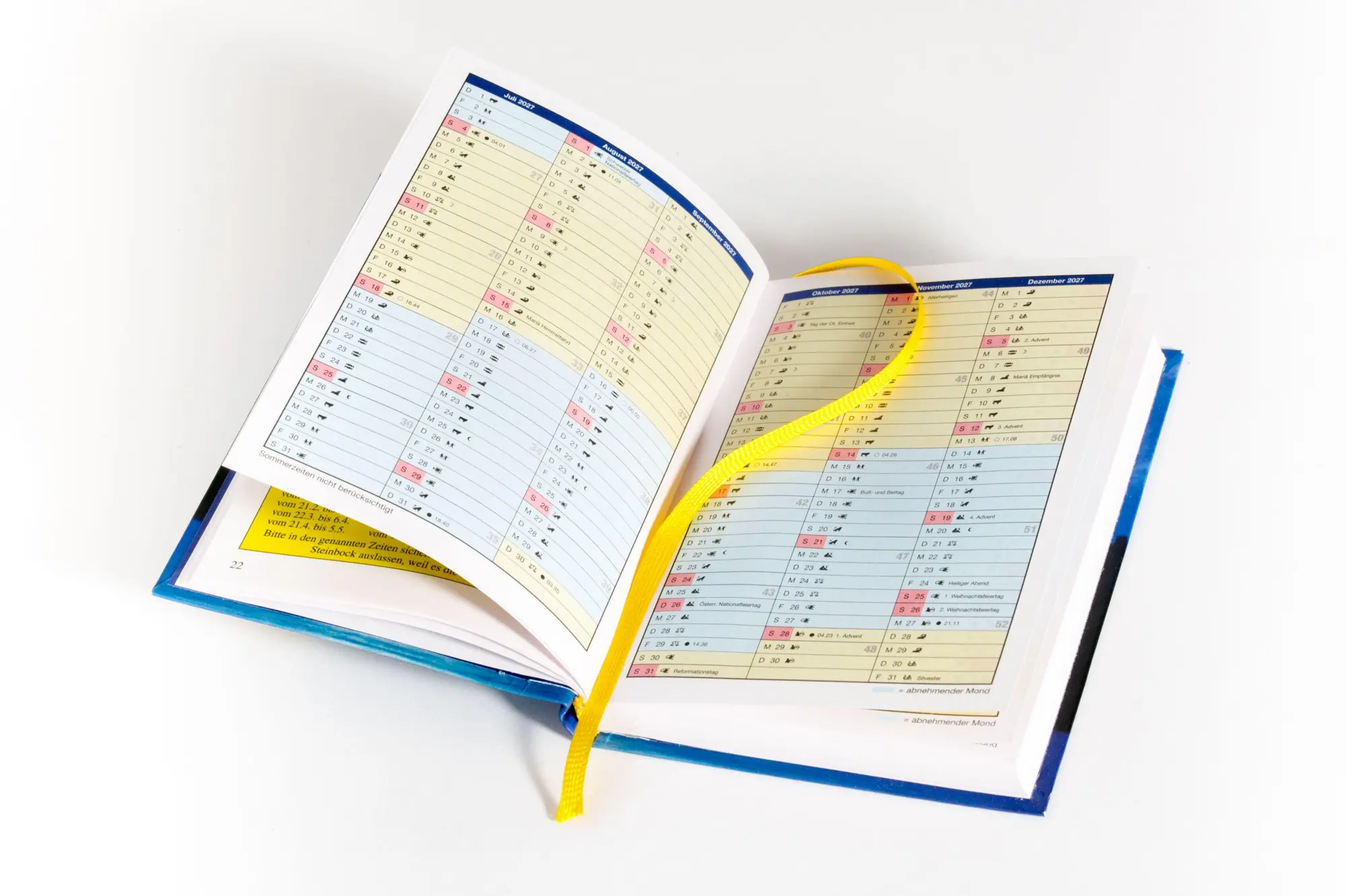 Bild: 9783442395392 | Das Mondjahr 2027 - Der farbige Taschenkalender | Das Original | 2027