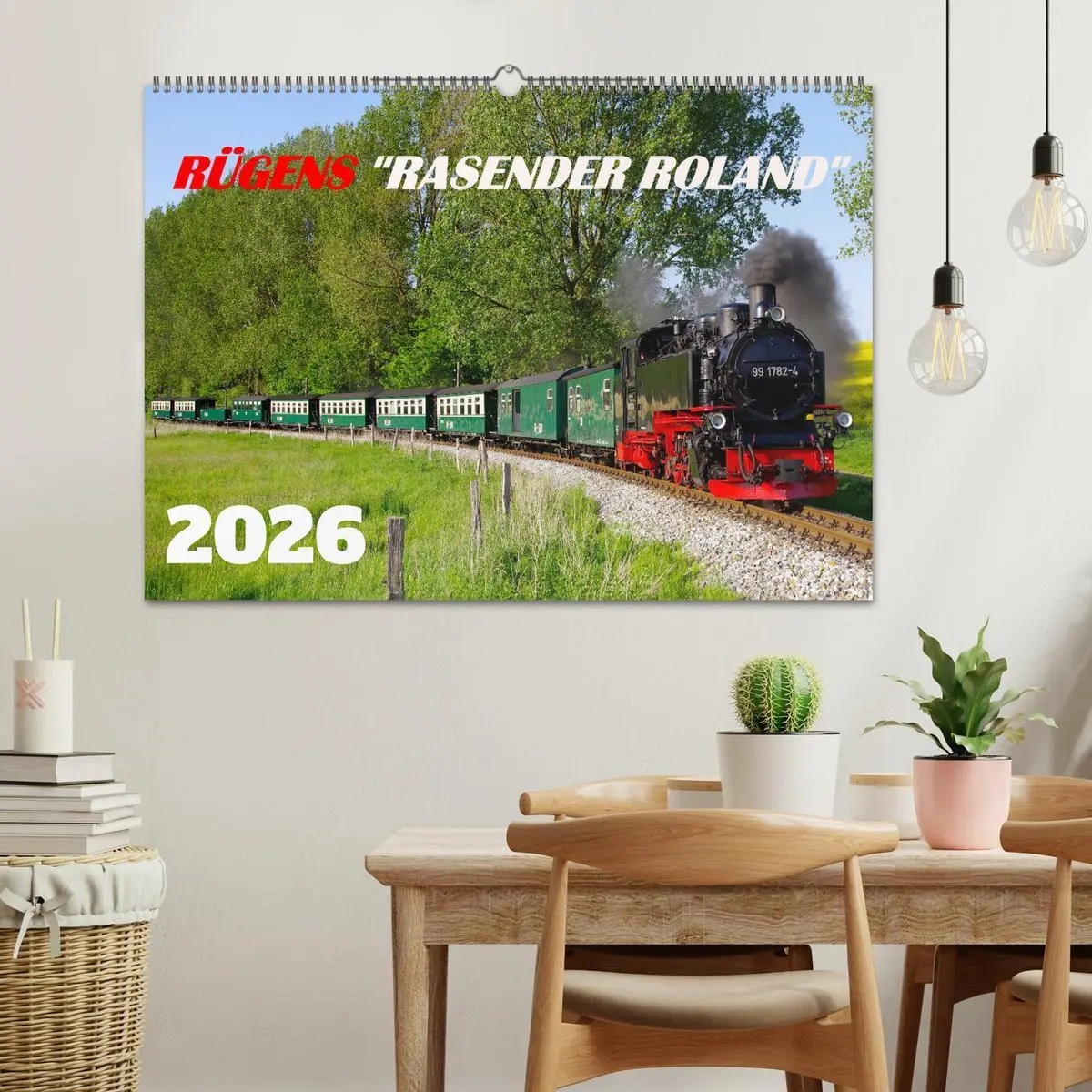 Bild: 9783457555392 | Rügens "rasender Roland" (Wandkalender 2026 DIN A2 quer), CALVENDO...