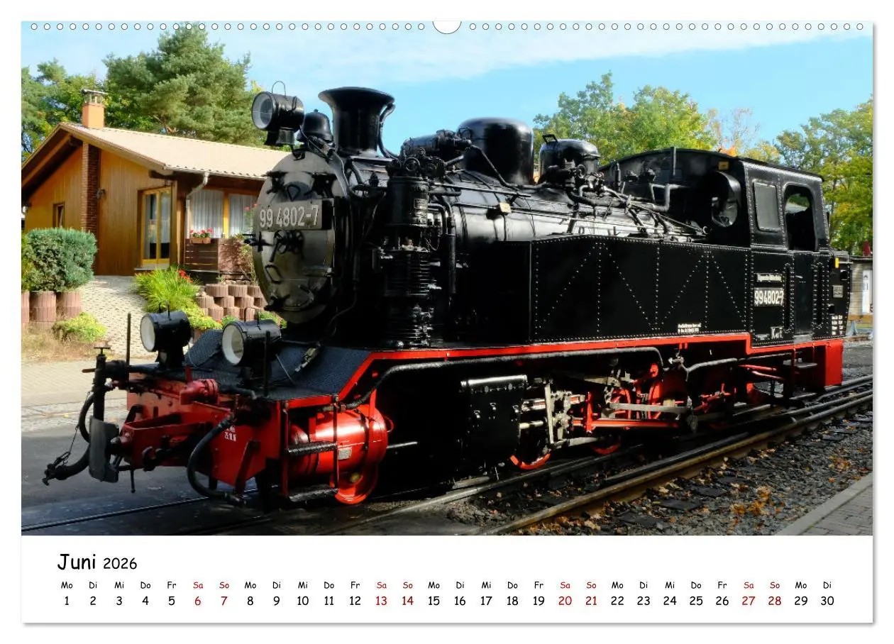 Bild: 9783457555392 | Rügens "rasender Roland" (Wandkalender 2026 DIN A2 quer), CALVENDO...