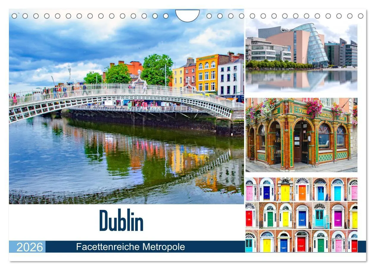 Cover: 9783457935392 | Dublin - Facettenreiche Metropole (Wandkalender 2026 DIN A4 quer),...