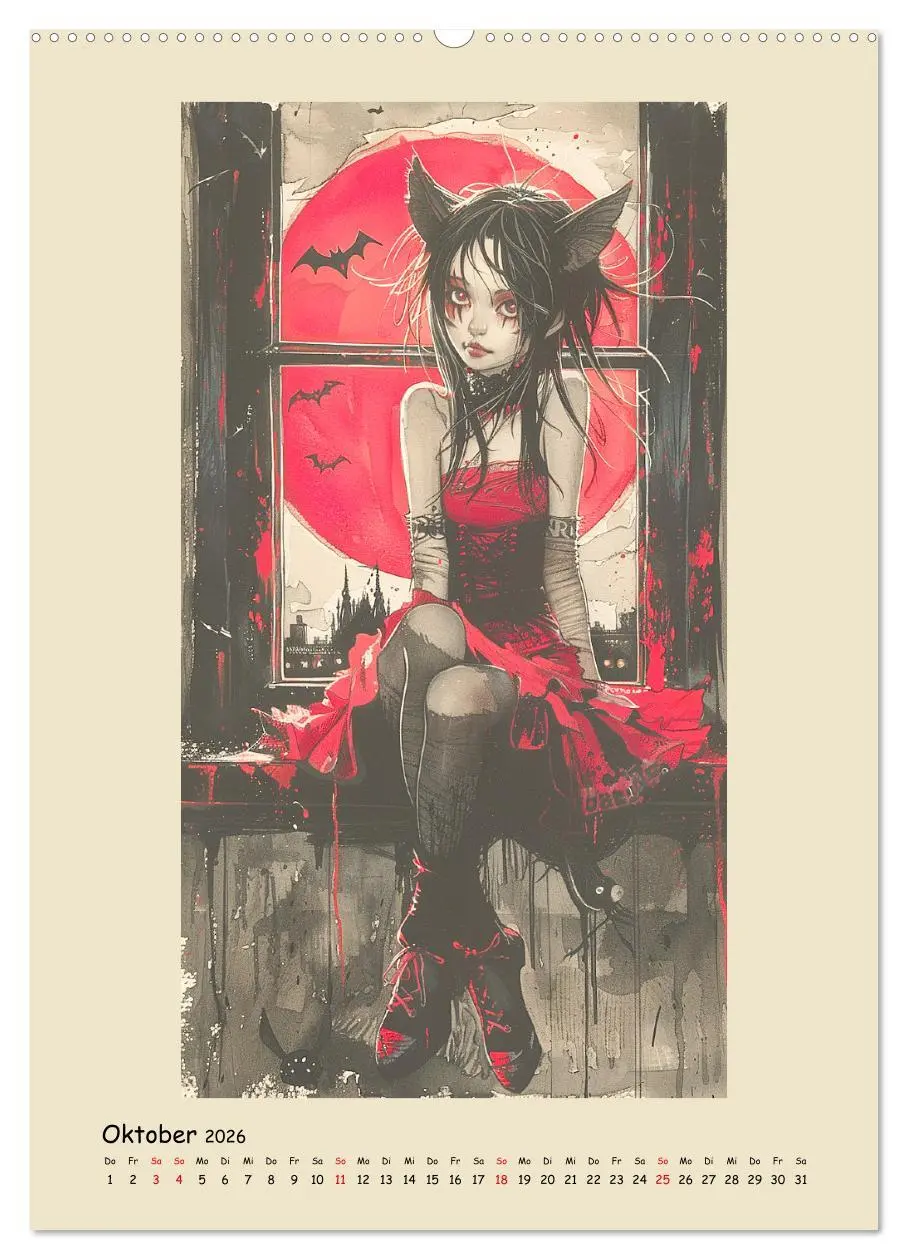 Bild: 9783516265392 | Gothic Punk Girls im künstlerischen Manga-Stil (hochwertiger...