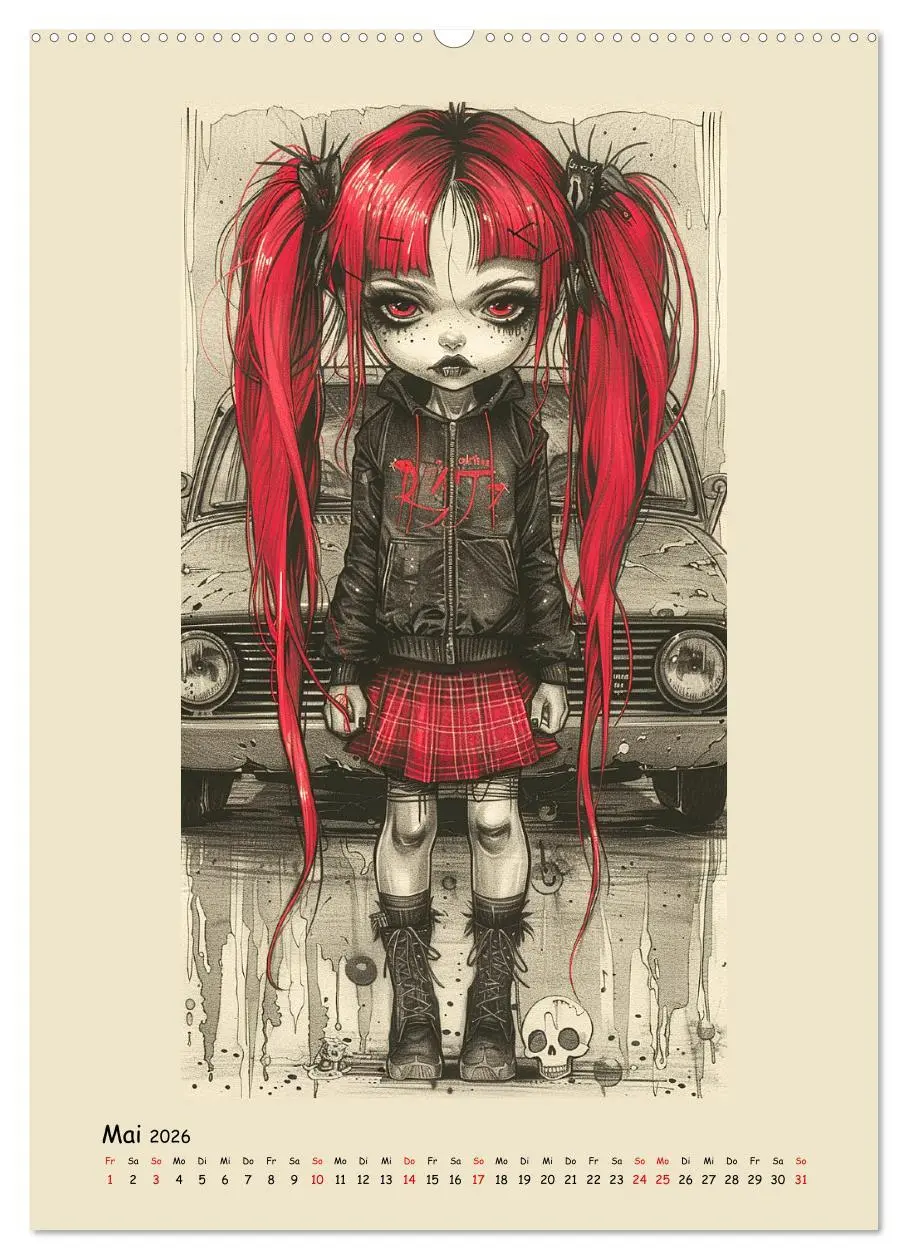 Bild: 9783516265392 | Gothic Punk Girls im künstlerischen Manga-Stil (hochwertiger...