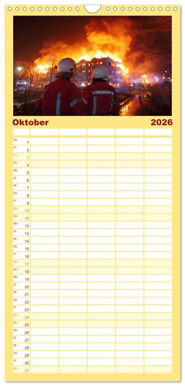 Bild: 9783516715392 | Familienplaner 2026 - Feuer und Flamme - Feuerwehrkalender mit 5...