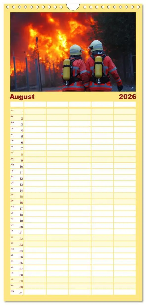Bild: 9783516715392 | Familienplaner 2026 - Feuer und Flamme - Feuerwehrkalender mit 5...