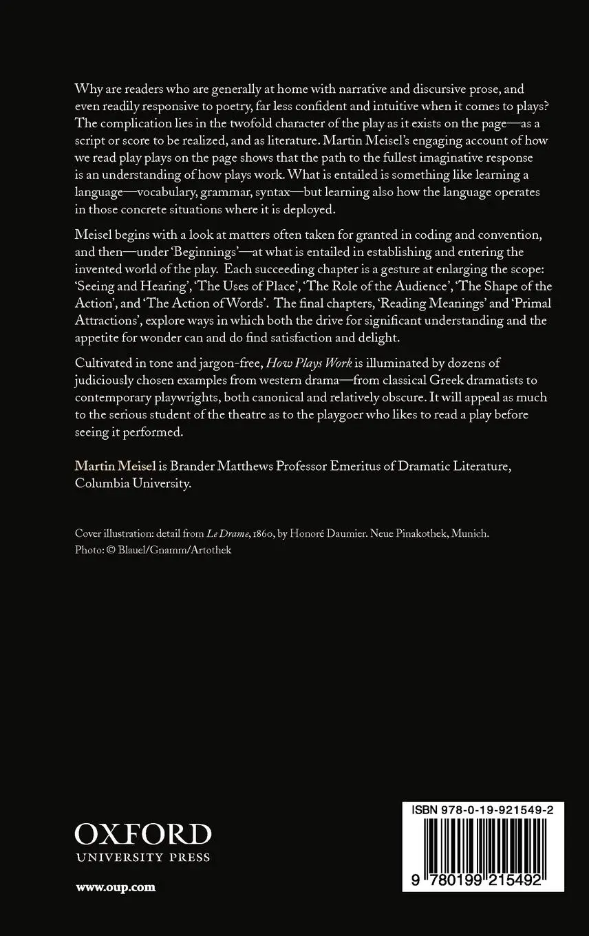 Rückseite: 9780199215492 | How Plays Work | Reading and Performance | Martin Meisel | Buch | 2007