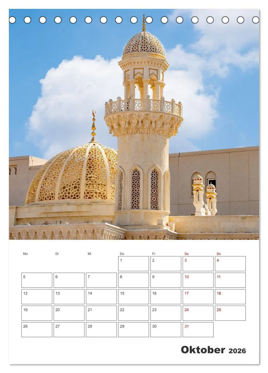 Bild: 9783516325492 | Sultanat Oman - Maskat und Salalah (Tischkalender 2026 DIN A5...
