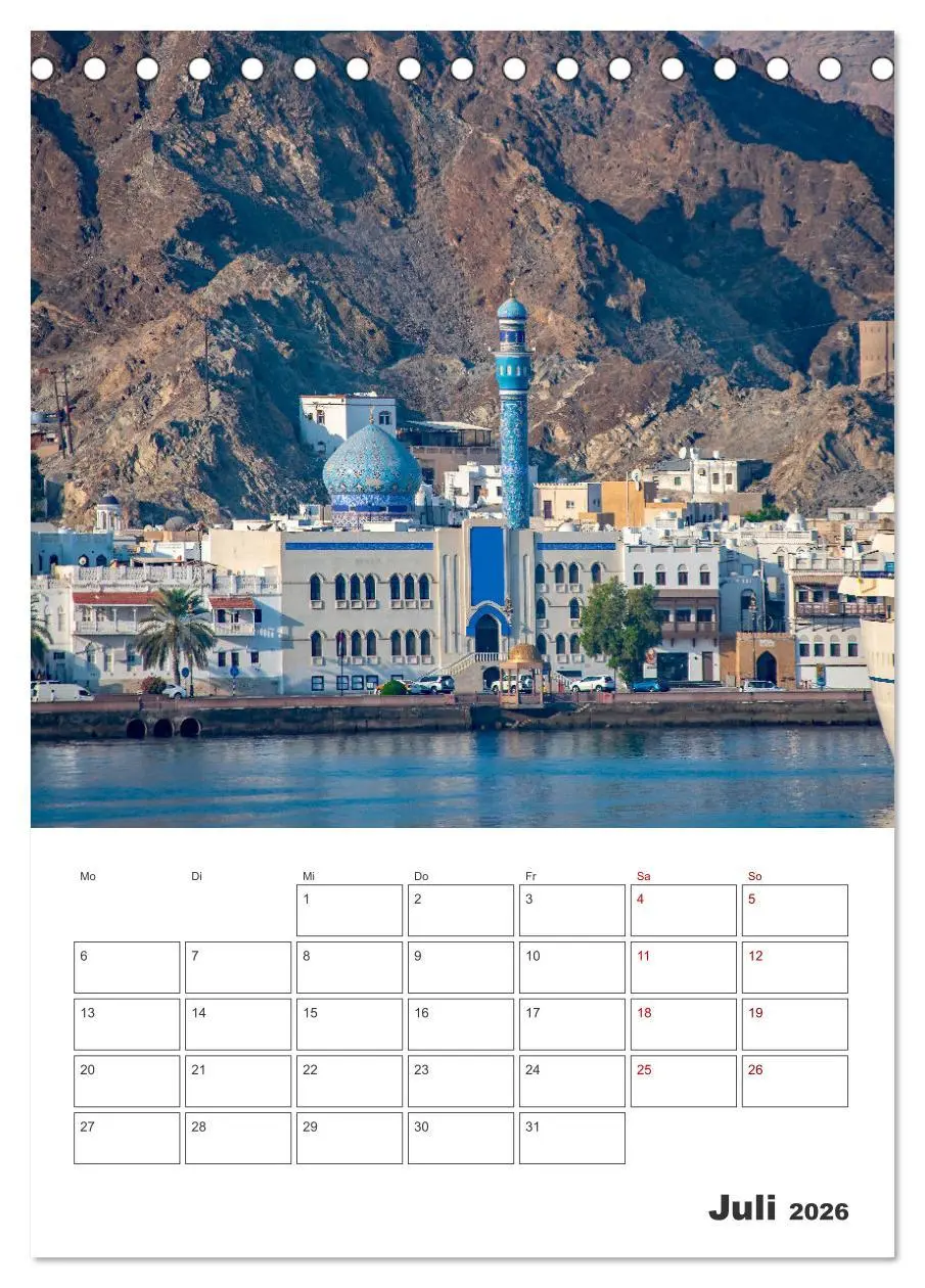 Bild: 9783516325492 | Sultanat Oman - Maskat und Salalah (Tischkalender 2026 DIN A5...